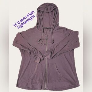 Plus Size Calvin Klein Performance Zip-Up Hoodie